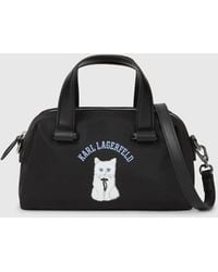 KARL LAGERFELD - Ikon Choupette Small Satchel Bag - Lyst