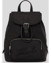 Karl Lagerfeld - K/signature Nylon Backpack - Lyst