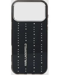 KARL LAGERFELD - Glitter Rhinestone Iphone 17 Pro Max Case - Lyst