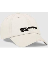 KL Jeans - Distressed Logo Cap - Lyst