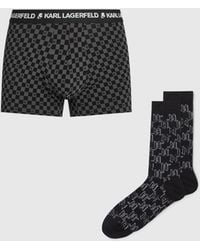 KARL LAGERFELD - Monogram Trunks And Socks Gift Set - Lyst