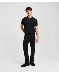KARL LAGERFELD - Zip-Detail Tapered Jeans - Lyst