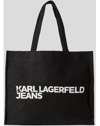 KL Jeans - Logo Canvas Shopper - Lyst