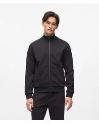 KARL LAGERFELD - Logo Zip-Up Sweatshirt - Lyst