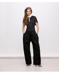 KARL LAGERFELD - Kl Studio Voluminous Pants - Lyst