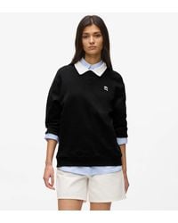 KARL LAGERFELD - Ikon Collar Sweatshirt - Lyst