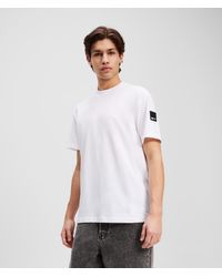 Karl Lagerfeld - Patch Logo T-shirt - Lyst