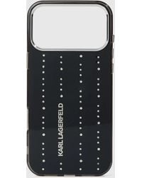 KARL LAGERFELD - Glitter Rhinestone Iphone 17 Pro Max Case - Lyst
