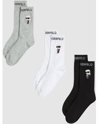 Karl Lagerfeld - Ikon Socks – 3 Pack, Multicoloured - Lyst