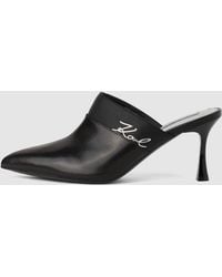 KARL LAGERFELD - Sienna Heeled Mules - Lyst