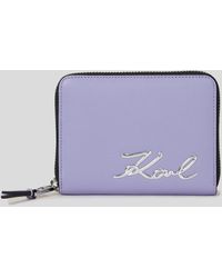 Karl Lagerfeld - K/signature Medium Zip Wallet - Lyst