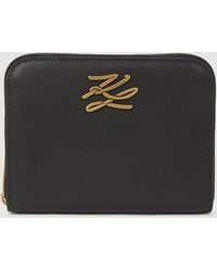 KARL LAGERFELD - K/Autograph Medium Zip Wallet - Lyst