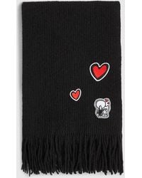 KARL LAGERFELD - Ikon Patch Scarf - Lyst