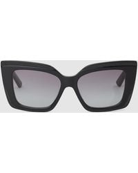 KARL LAGERFELD - Chunky Logo Sunglasses - Lyst
