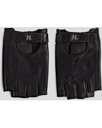KARL LAGERFELD - K/Monogram Fingerless Gloves - Lyst