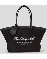 Karl Lagerfeld - Hotel Karl Medium Canvas Tote Bag - Lyst