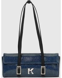KL Jeans - K Logo Denim Elongated Shoulder Bag - Lyst