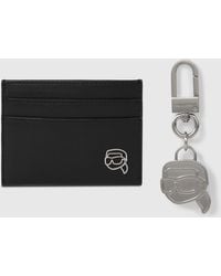 KARL LAGERFELD - Ikon Cardholder And Keychain Gift Set - Lyst