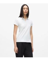 KARL LAGERFELD - Signature Piqué Polo Shirt - Lyst