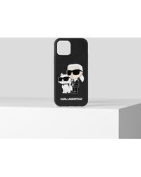 Karl Lagerfeld - Coque K/ikonik Karl & Choupette Pour Iphone 14 Pro Max - Lyst