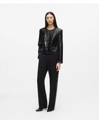 KARL LAGERFELD - Sequin Tailored Pants - Lyst