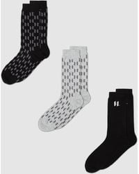 KARL LAGERFELD - Monogram Socks – 3-Pack - Lyst
