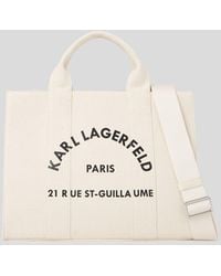 KARL LAGERFELD - Rue St-Guillaume Medium Square Tote Bag - Lyst
