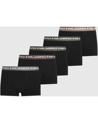 KARL LAGERFELD - Contrast Waistband Trunks – 5-Pack - Lyst
