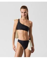 KARL LAGERFELD - Signature Bow Bikini Top - Lyst