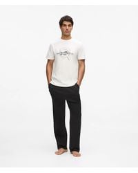 KARL LAGERFELD - Ikon Long Pajama Set - Lyst