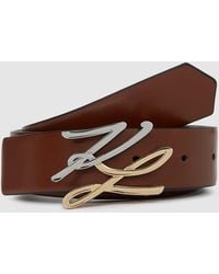 KARL LAGERFELD - K/Autograph Reversible Belt - Lyst
