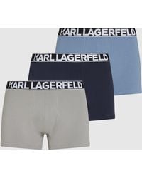 KARL LAGERFELD - Bold Logo Trunks – 3-Pack - Lyst