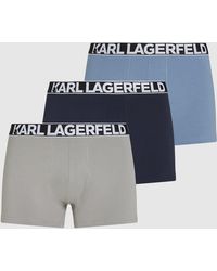 KARL LAGERFELD - Bold Logo Trunks – 3-Pack - Lyst