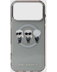 KARL LAGERFELD - Ikon Karl Trio Iphone 17 Pro Max Case - Lyst
