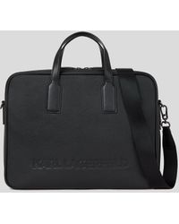 Karl Lagerfeld - K/essential Leather Briefcase - Lyst