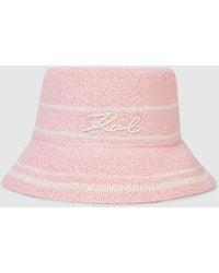 KARL LAGERFELD - Signature Knit Bucket Hat - Lyst