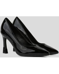 KARL LAGERFELD - Premiere 90 Gloss Heels - Lyst