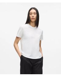 KARL LAGERFELD - Signature Regular-Fit T-Shirt, Damen, Größe - Lyst