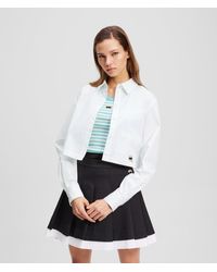 Karl Lagerfeld - Ikon Oxford-Hemd, Frau, Größe - Lyst