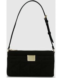 KARL LAGERFELD - Kl X Amber Valletta Kuilt Canvas Shoulder Bag - Lyst
