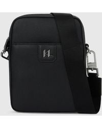 KARL LAGERFELD - K/Monogram Leather Crossbody Bag - Lyst
