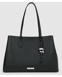 KARL LAGERFELD - Ikon Smooth Large Tote Bag - Lyst