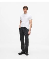 KL Jeans - Logo Print Straight Jeans - Lyst