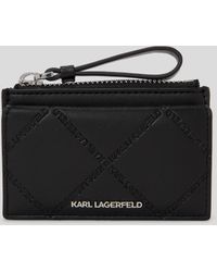 Karl Lagerfeld - K/skuare Zip Cardholder - Lyst