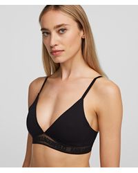 Karl Lagerfeld - Soutien-gorge Triangle Logo - Lyst