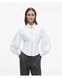 KARL LAGERFELD - Corset Poplin Shirt - Lyst
