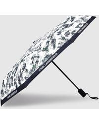 KARL LAGERFELD - K/Signature Villa De Vigie Small Umbrella, Multicoloured - Lyst