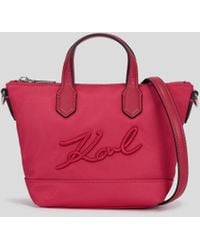 Karl Lagerfeld - K/signature Nylon Small Tote Bag - Lyst