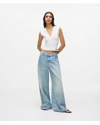 KL Jeans - Low-Rise Wide-Leg Panel Jeans - Lyst