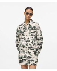KARL LAGERFELD - All-Over-Print Blouson Jacket, Multicoloured - Lyst